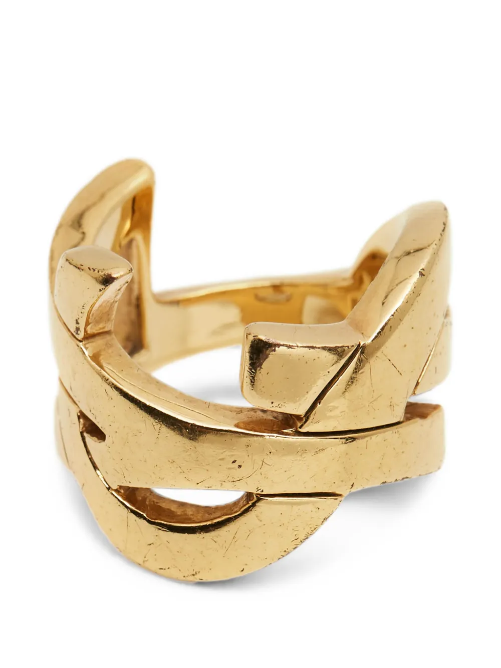 Saint Laurent Pre-Owned Opyum Monogram ring - Gold