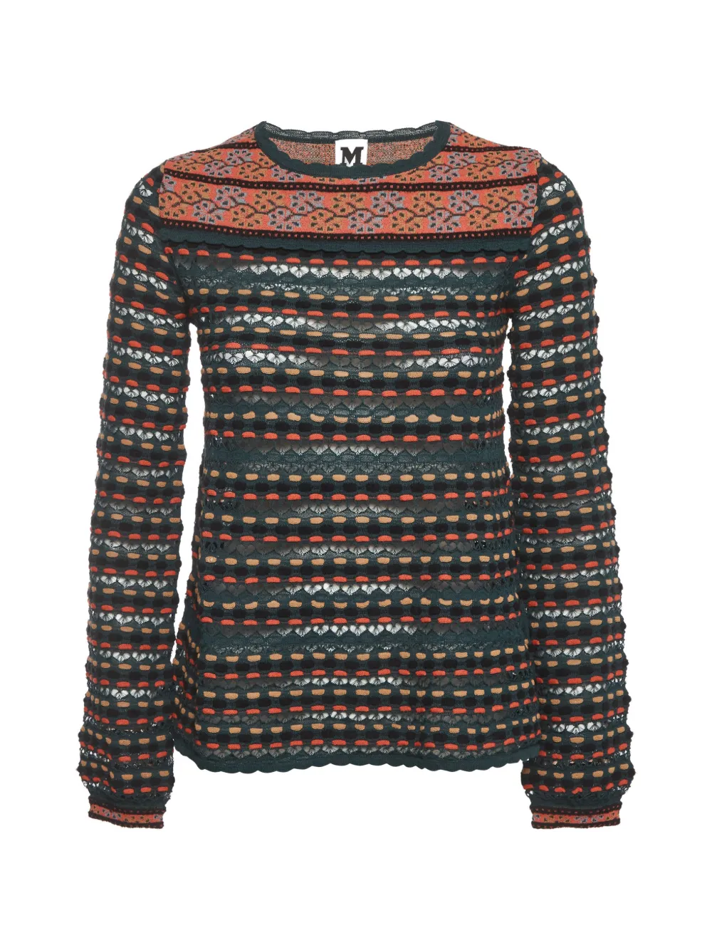 Pre-owned Missoni Striped T-shirt In Neutrals