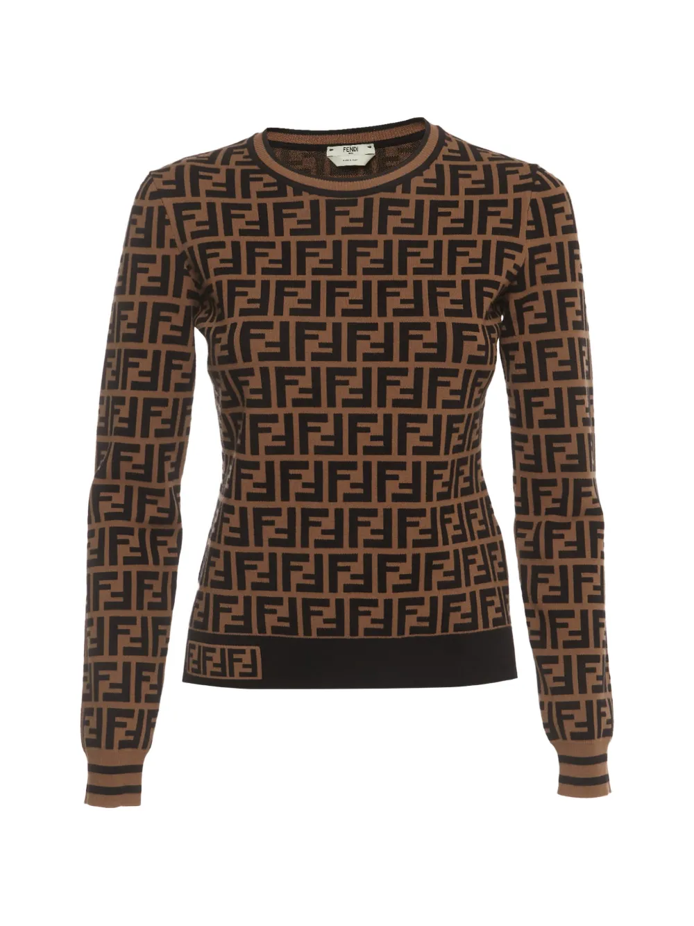 Fendi Pre-Owned Zucca pattern sweater - Marrone