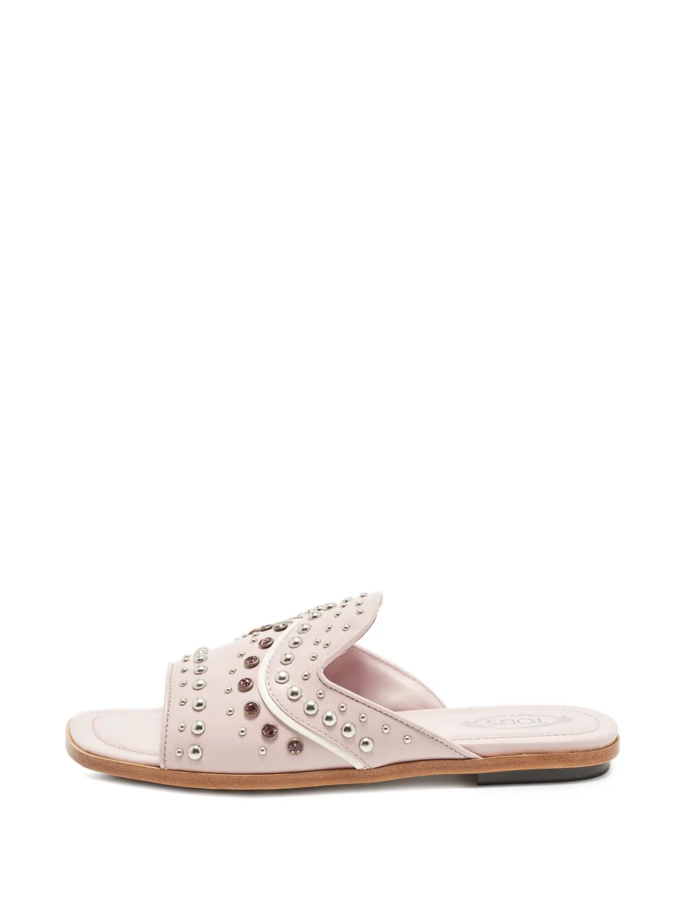 Tod's Vintage Flache Sandalen mit Verzierung - Violett