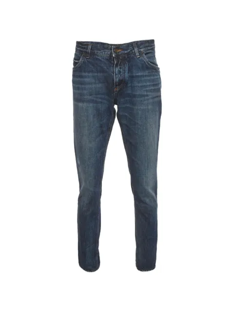 Dolce & Gabbana Pre-Owned logo-patch straight-leg jeans