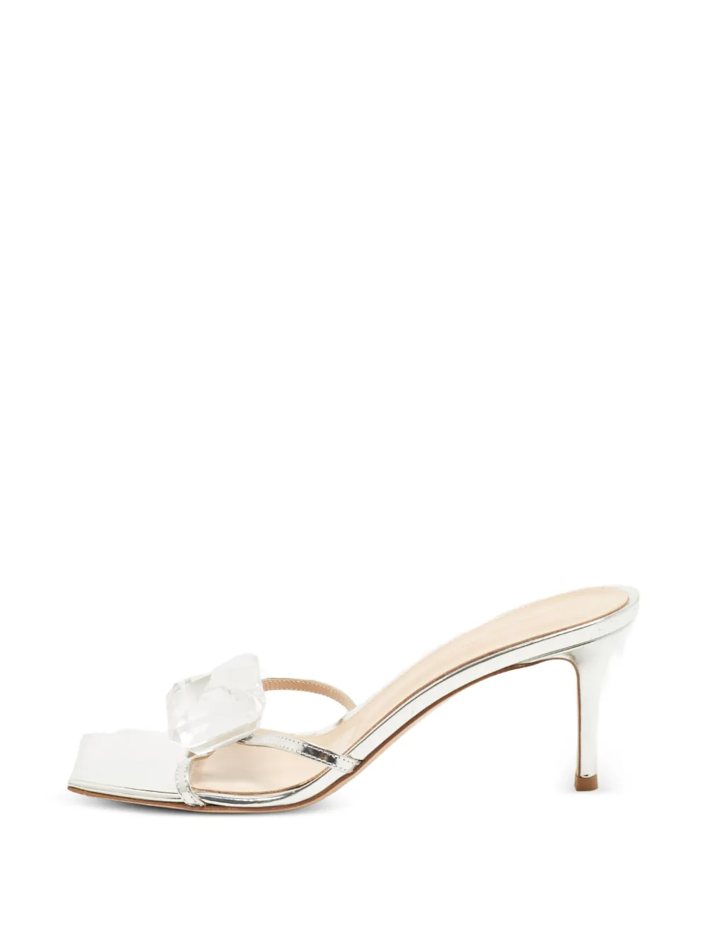 Gianvito Rossi Jaipur crystal-embellished sandals - Grau