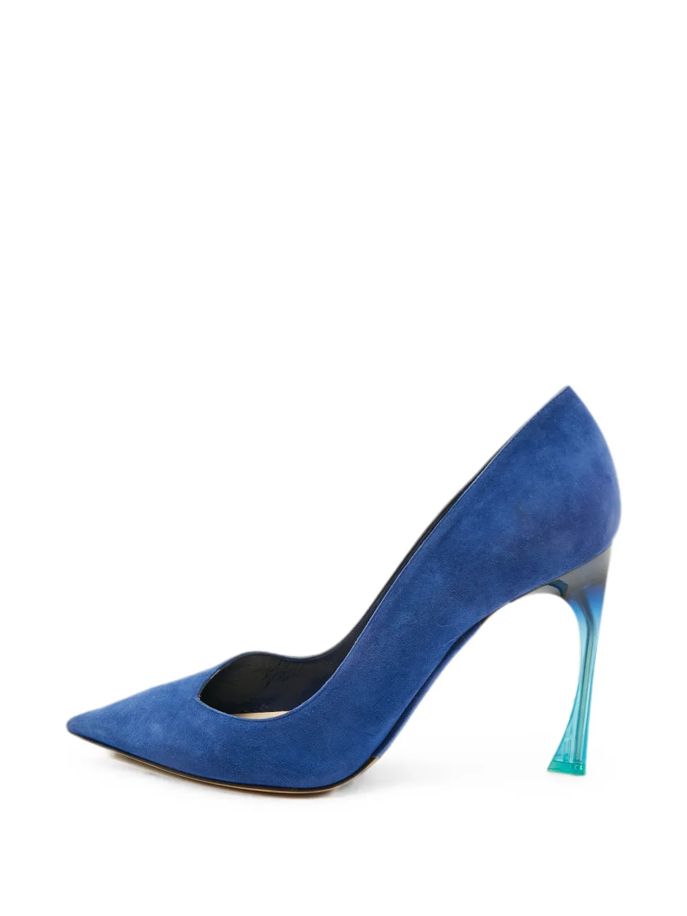 Christian Dior Pre-Owned pointed-toe gradient-heel pumps - Blau