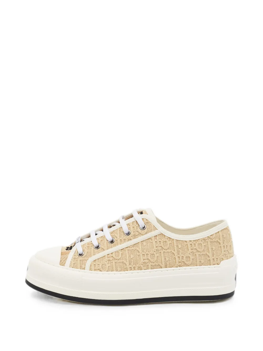 Christian Dior Pre-Owned Walk'n'Dior Oblique low-top sneakers - Nude