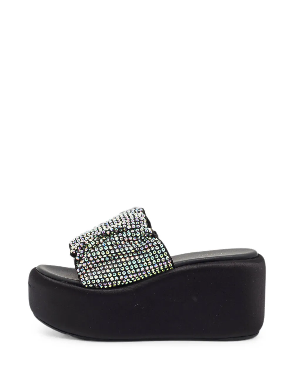 Le Silla crystal-embellished wedge sandals - Schwarz