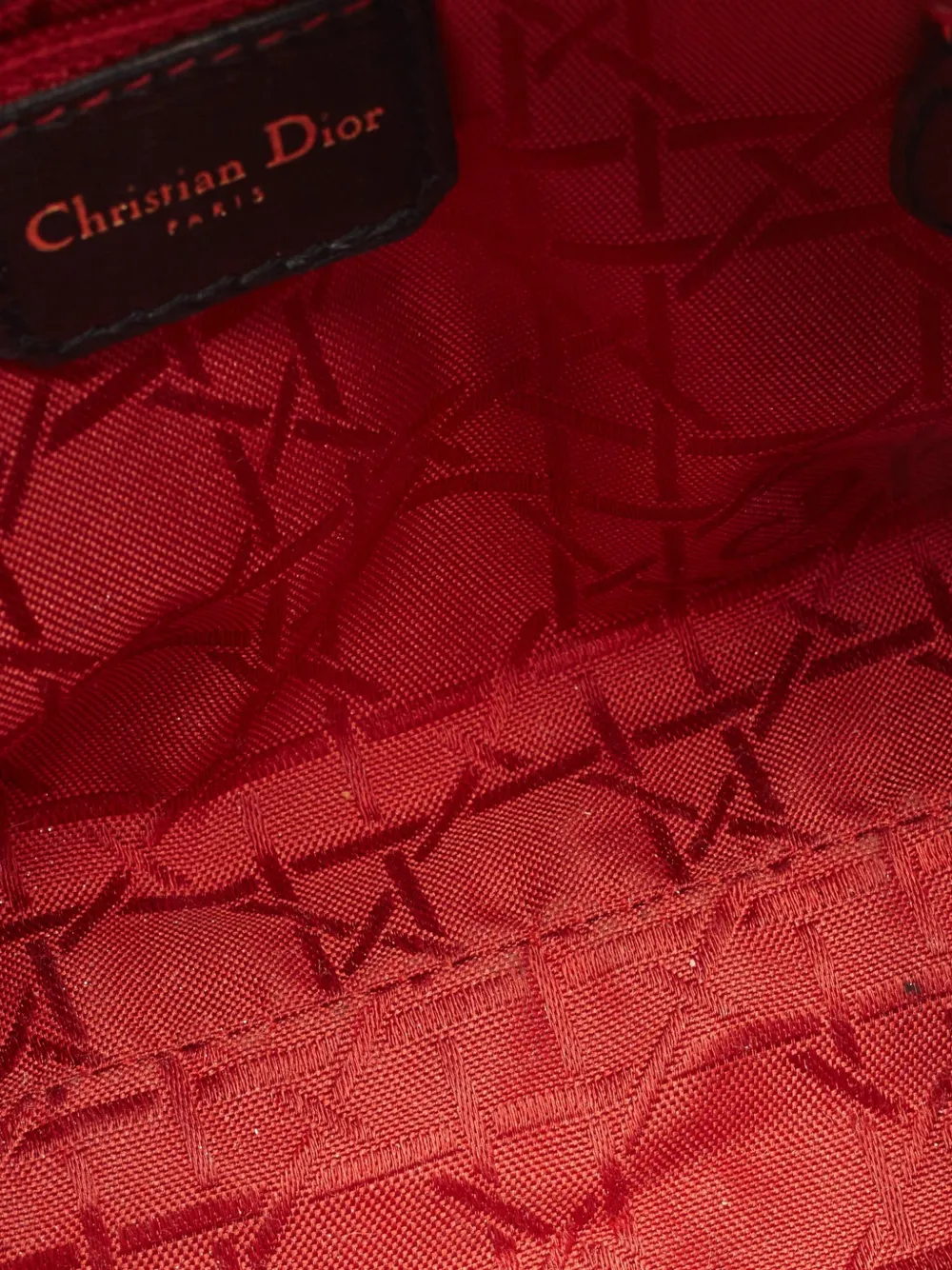 Christian Dior Pre-Owned Kleine Lady Dior Cannage shopper Zwart