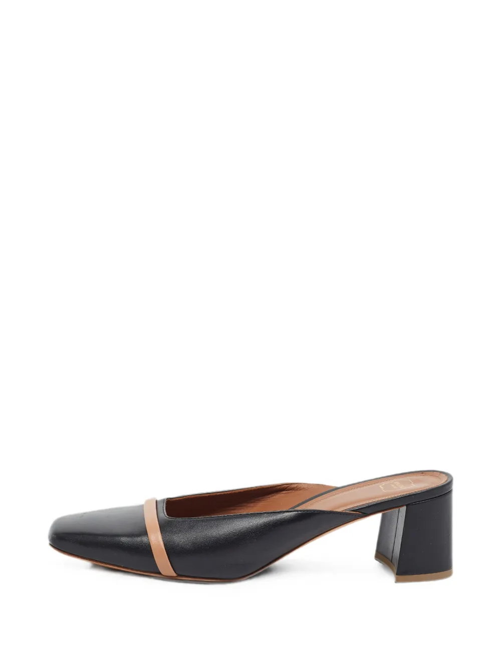 Malone Souliers squared-toe block-heeled mules - Schwarz