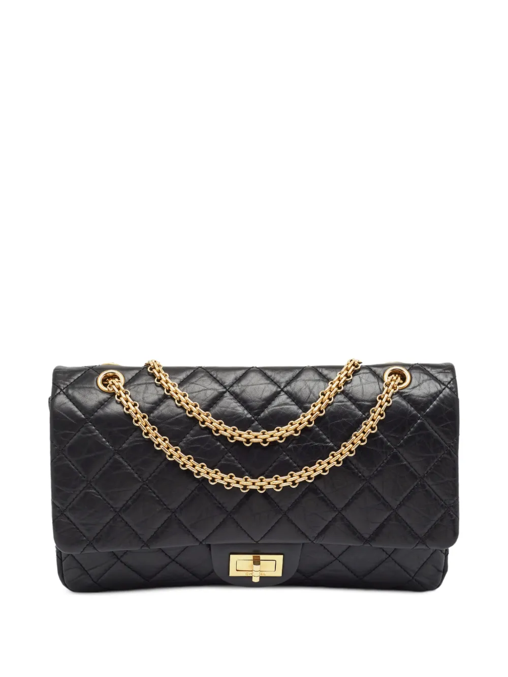 CHANEL Pre-Owned 2012 Reissue 2.55 quilted shoulder bag - Nero