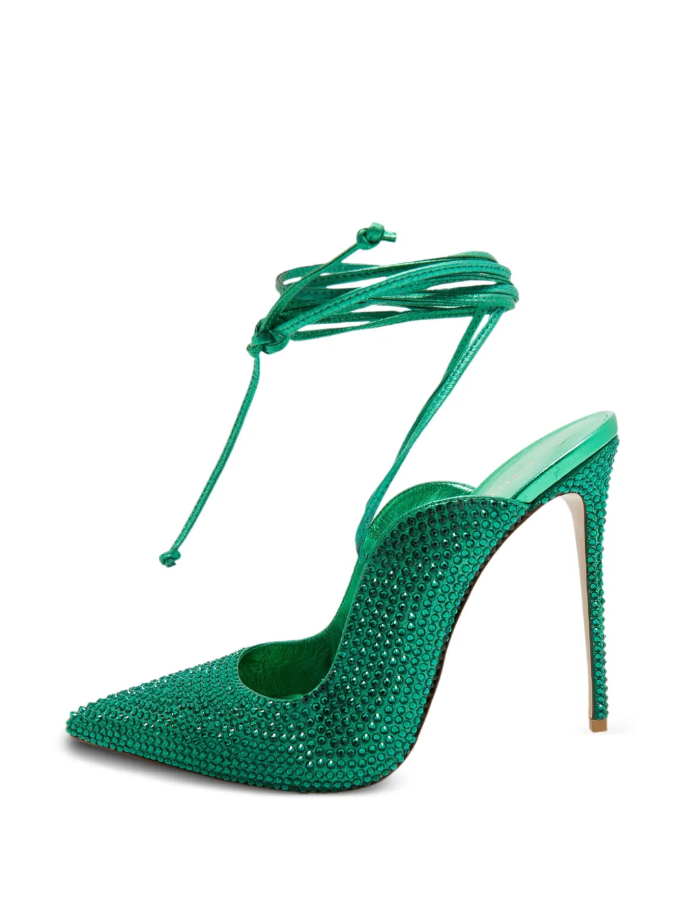 Le Silla crystal-embellished heeled pumps - Verde
