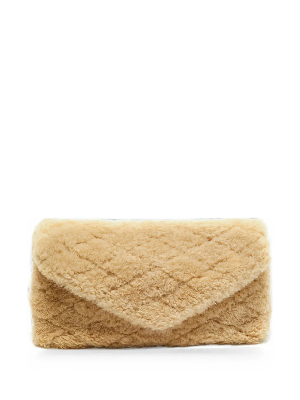 Saint Laurent Pre-Owned 2021 Sade puffer clutch bag - Nude