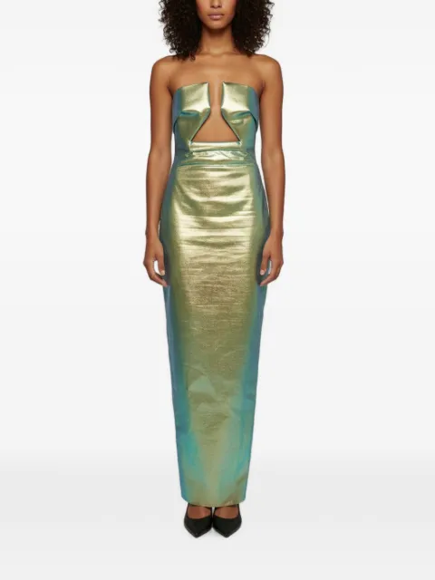 Rick Owens Vintage strapless cutout-detail maxi dress