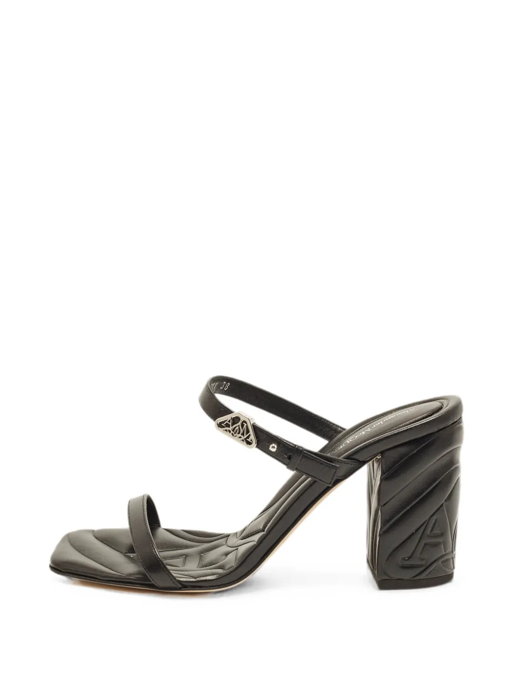 Alexander McQueen Pre-Owned Seal buckle-fastening sandals - Schwarz