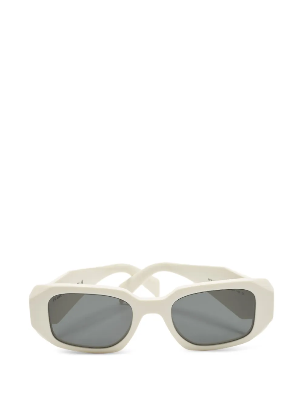 Prada Pre-Owned Symbole rectangle-frame sunglasses - Bianco