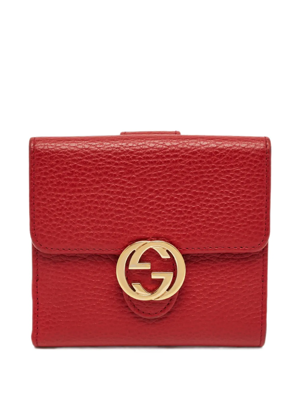 Gucci Pre-Owned GG-logo leather wallet - Rosso