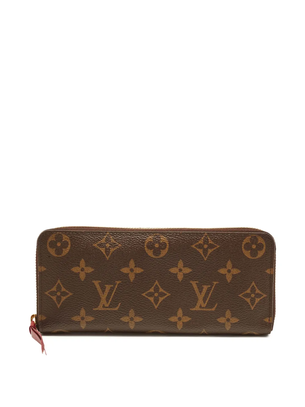 Louis Vuitton Pre-Owned Clemence monogram wallet - Braun