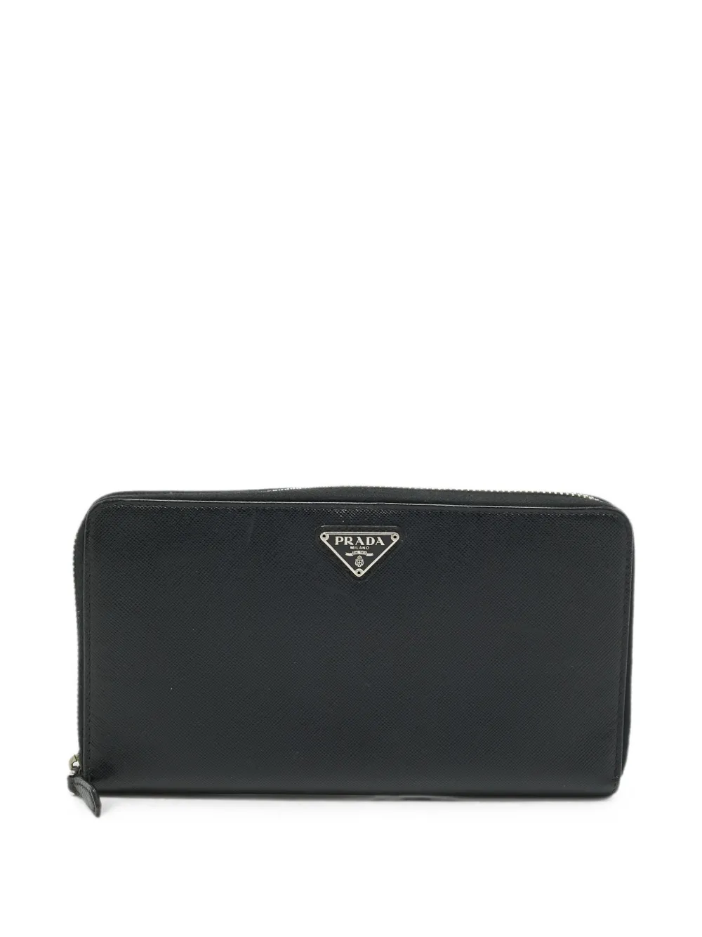 Prada Pre-Owned Saffiano Lux zip-around wallet - Nero