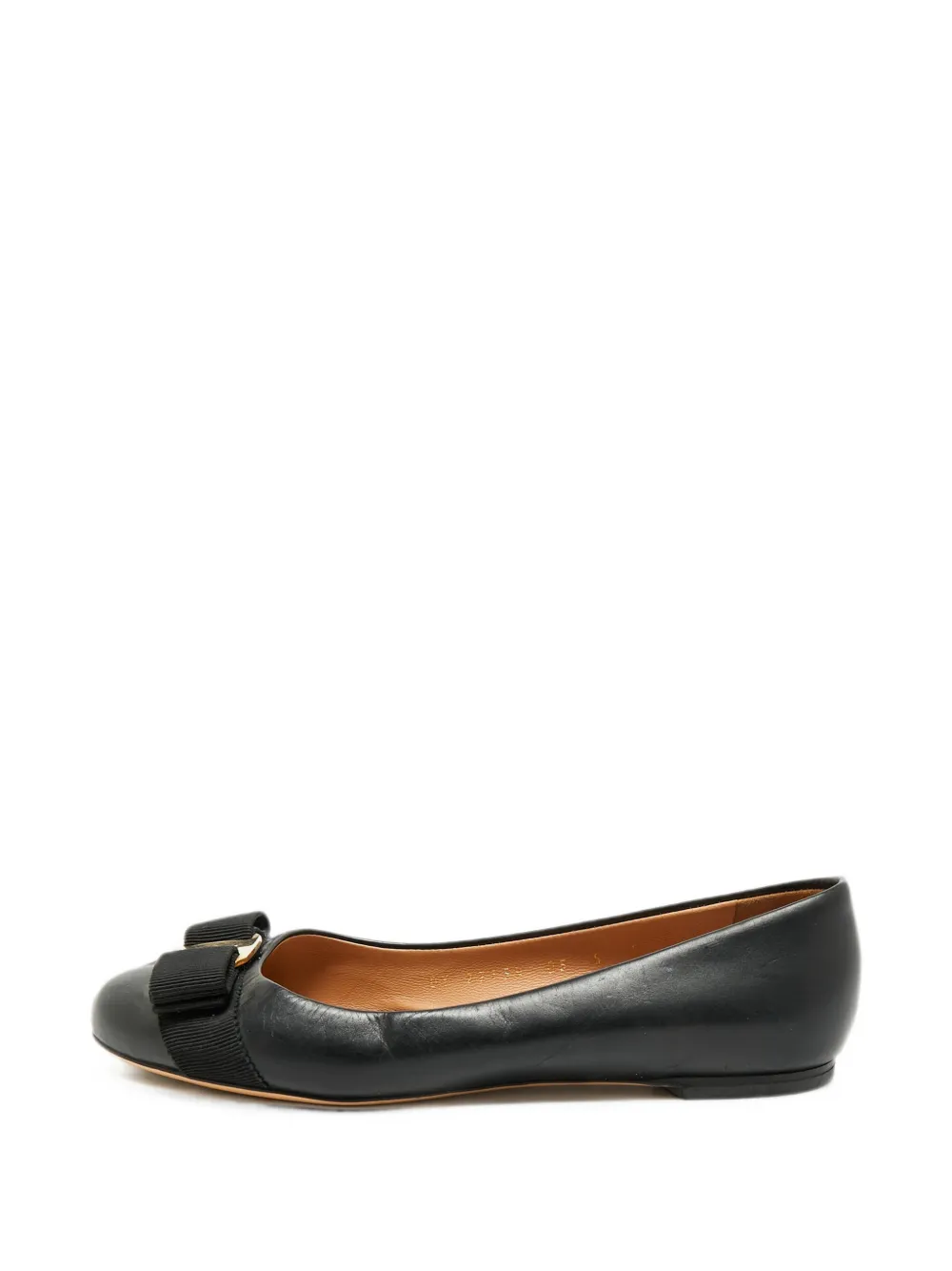 Ferragamo Pre-Owned Varina bow ballet flats - Schwarz