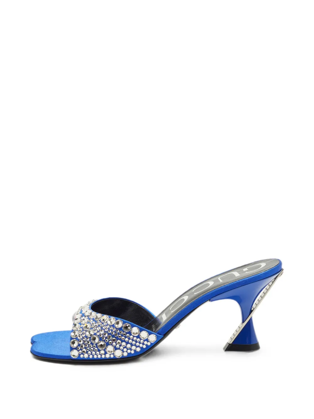 Gucci Pre-Owned Galactica crystal-embellished heeled sandals - Blau