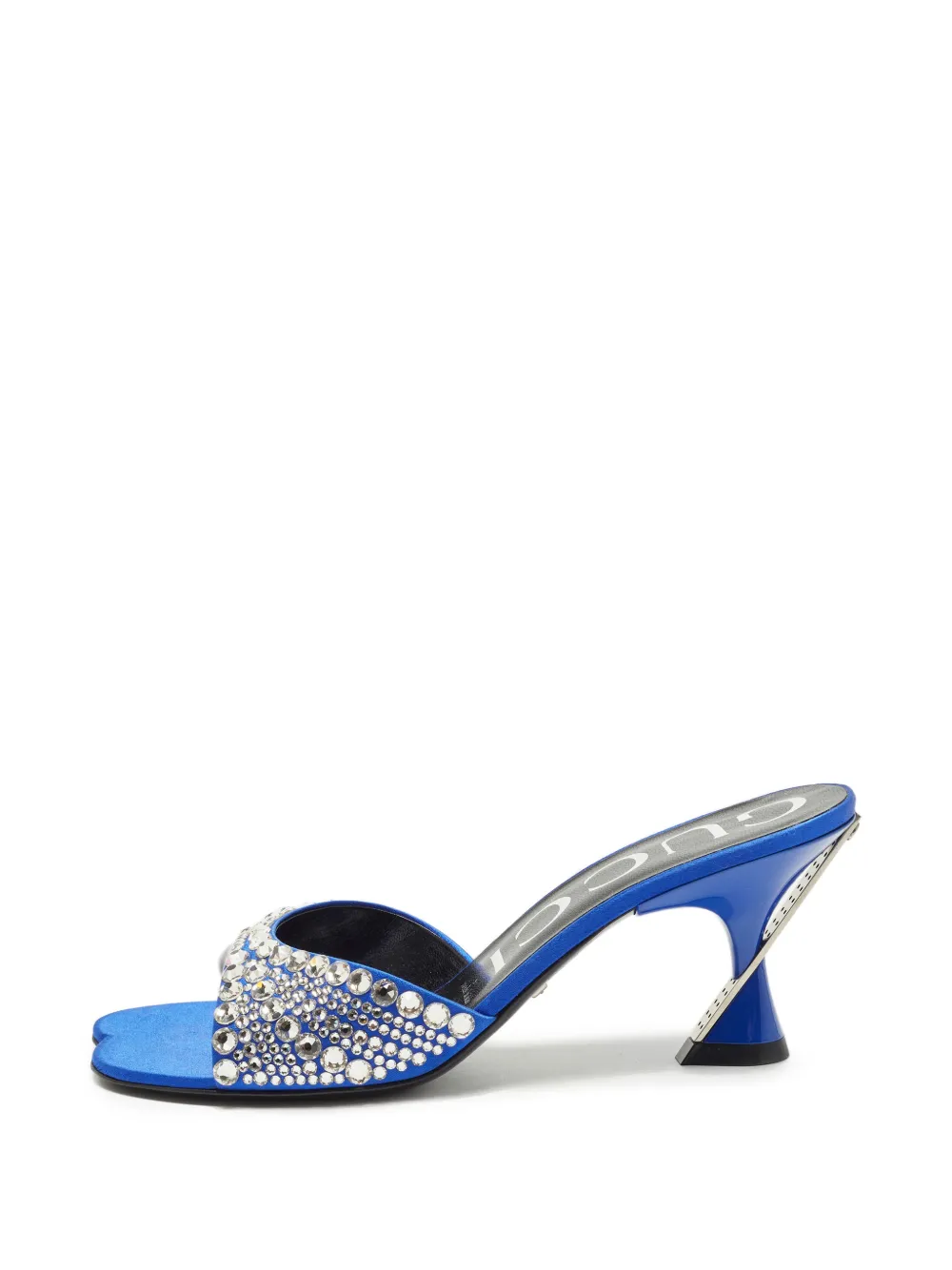 Gucci Pre-Owned Galactica crystal-embellished heeled sandals - Blu
