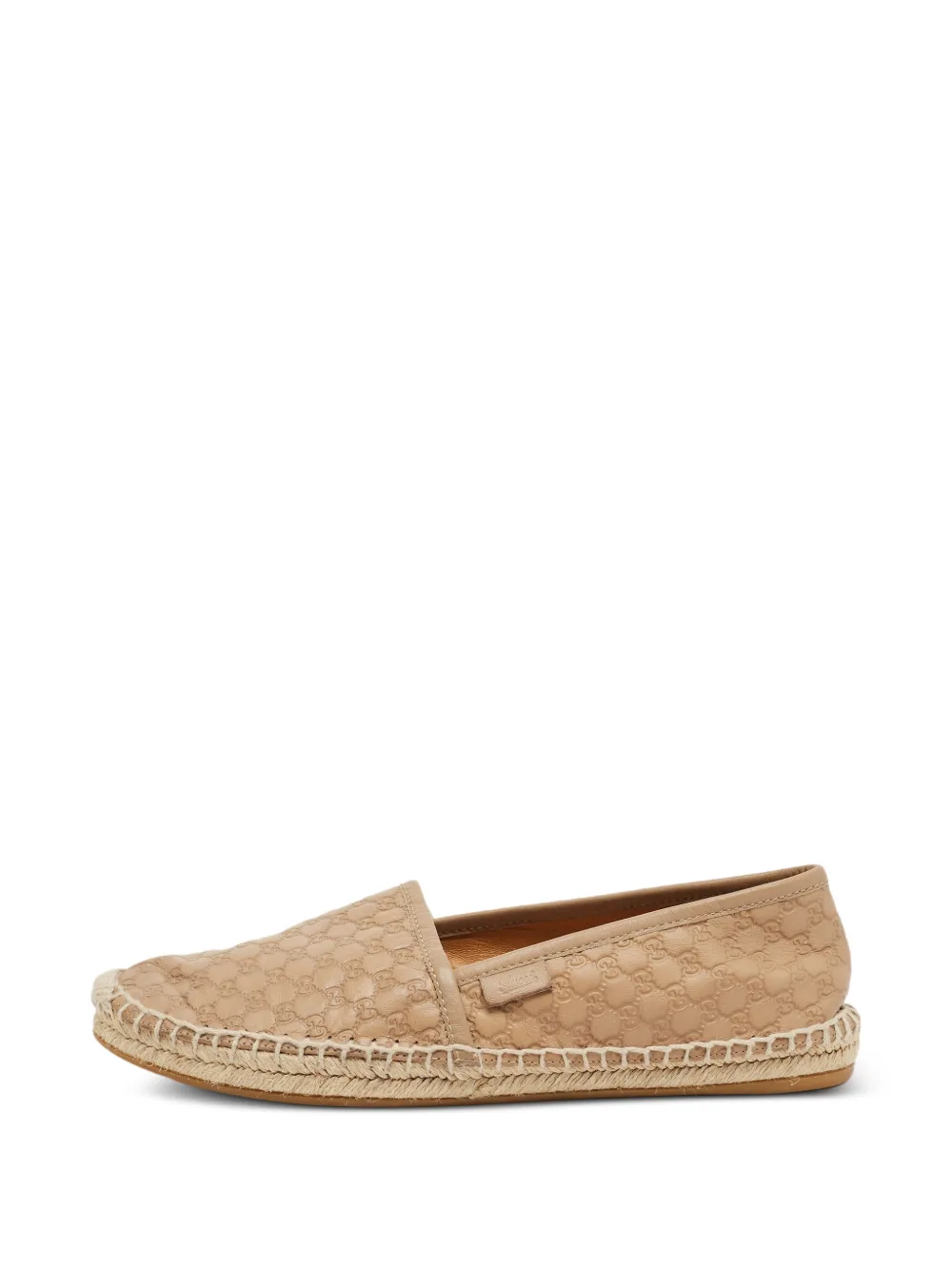 Gucci Pre-Owned Guccissima leather flat espadrilles - Toni neutri