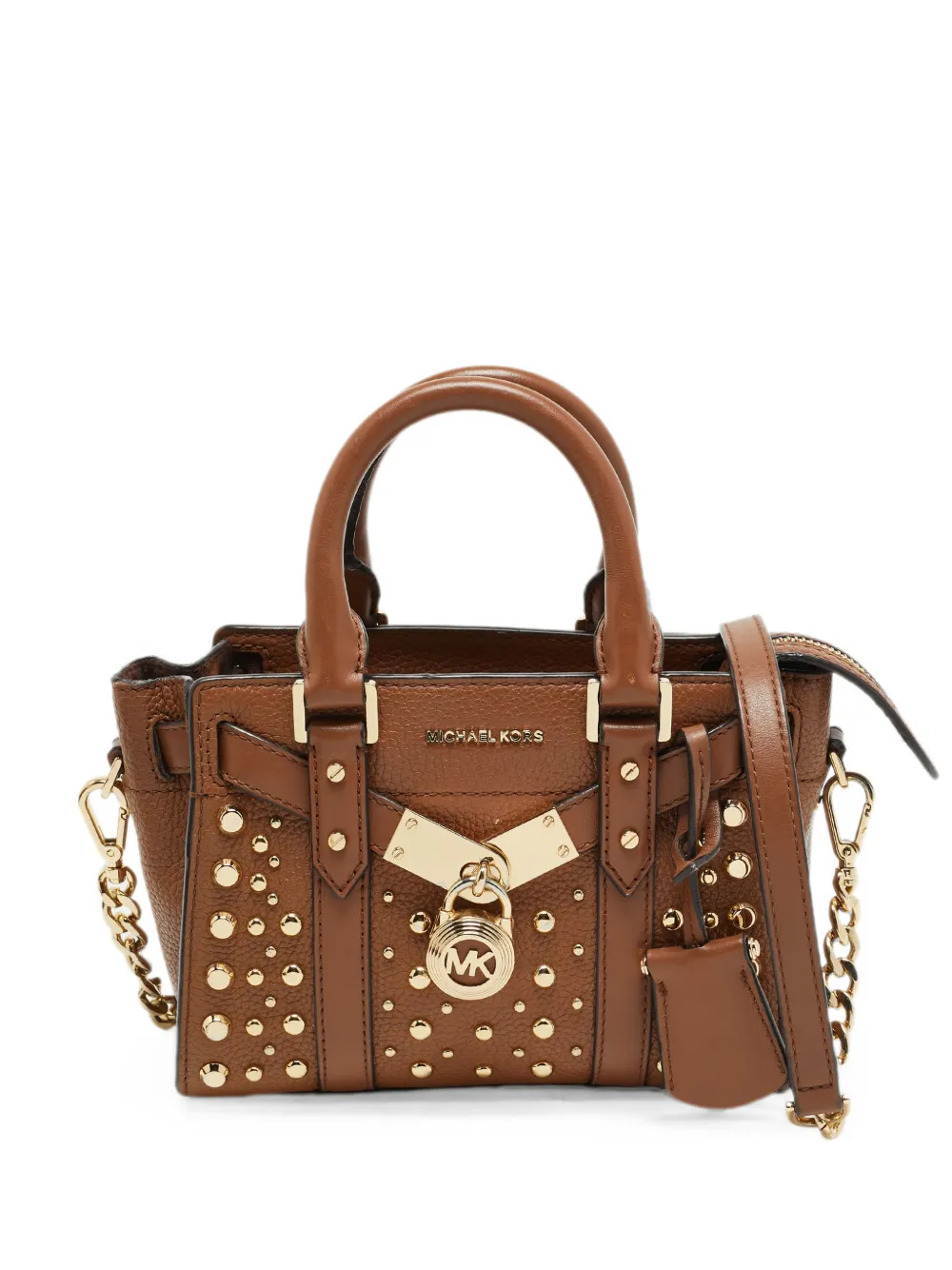 Michael Michael Kors Nouveau Hamilton studded tote bag - Braun