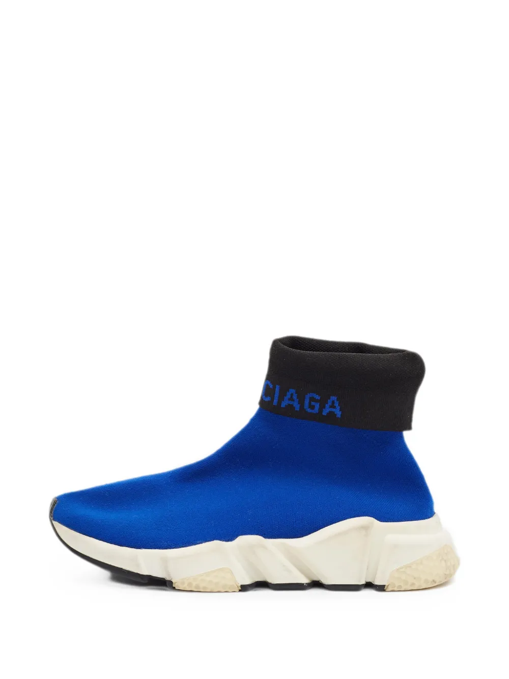 Balenciaga Pre-Owned Speed foldover-ankle sneakers - Blau