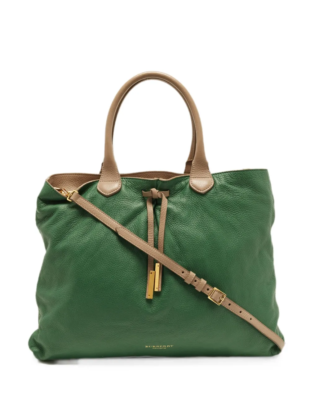 Burberry Pre-Owned Prorsum drawstring tote bag - Verde