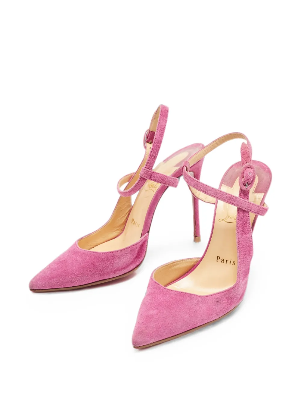 Christian Louboutin Pre-Owned Jenlove ankle-strap pumps - Rosa