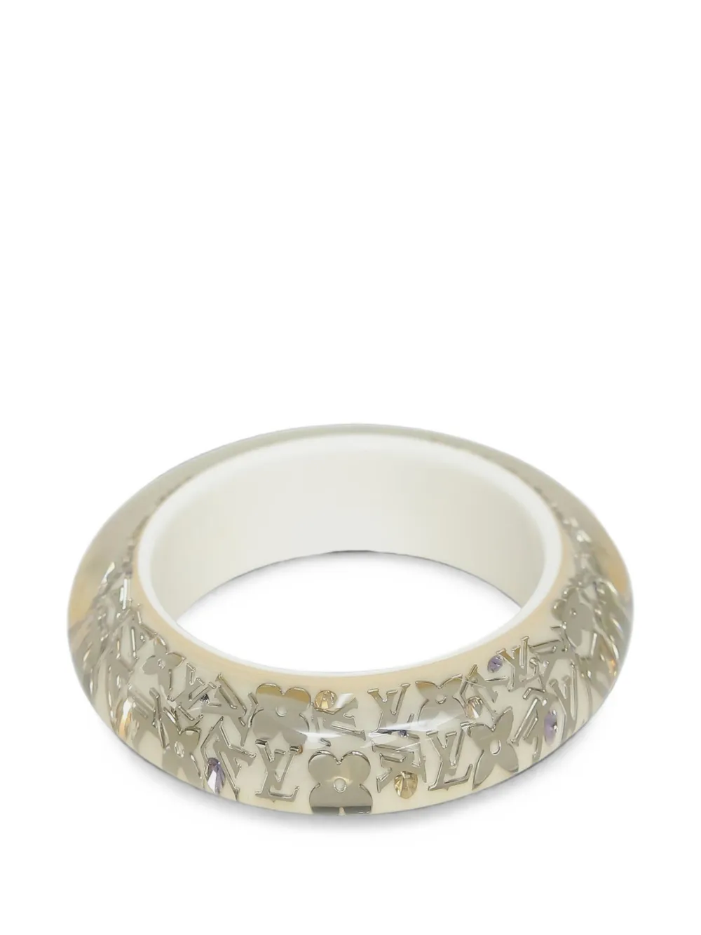 Louis Vuitton Pre-owned 2009 Inclusion Monogram Bangle Bracelet in Silver, view 3