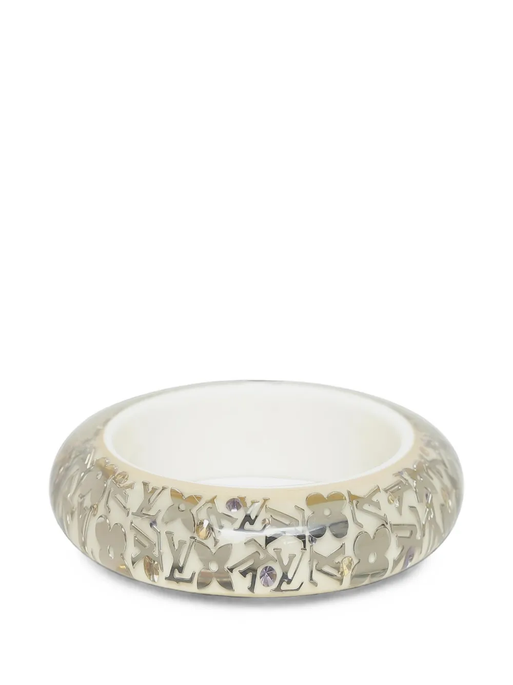 Louis Vuitton Pre-Owned 2009 Inclusion Monogram bangle bracelet - Argento