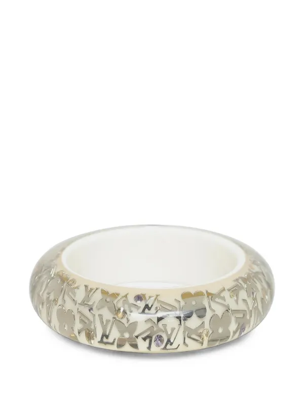 Louis Vuitton Pre-owned 2009 Inclusion Monogram Bangle Bracelet in Silver