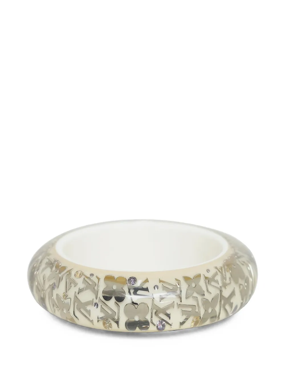 Louis Vuitton Pre-owned 2009 Inclusion Monogram Bangle Bracelet in Silver, view 2