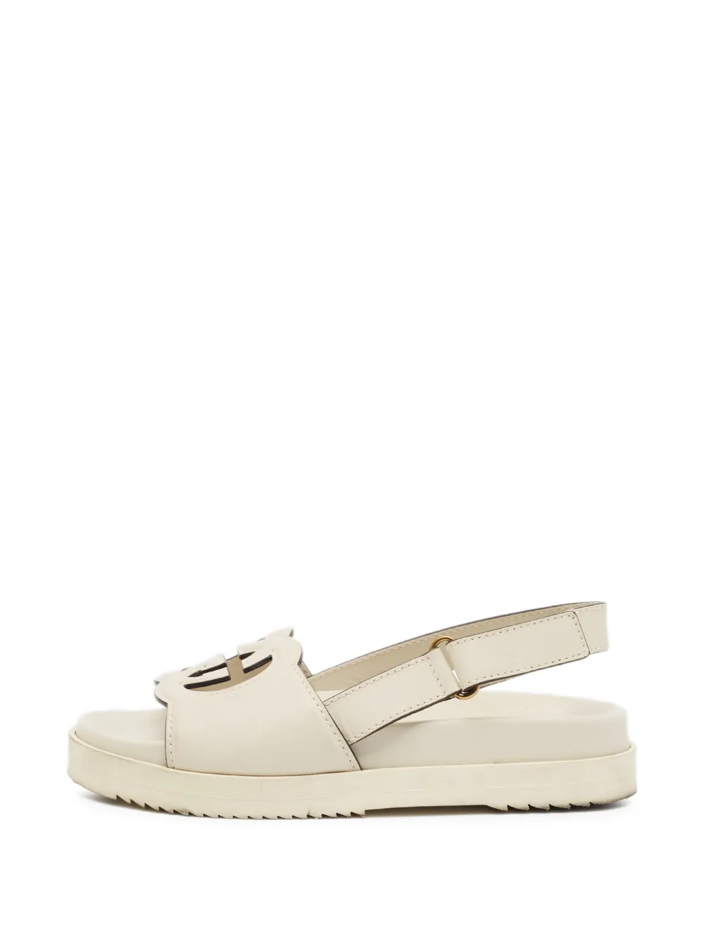 Gucci Pre-Owned Interlocking G slingback sandals - Toni neutri