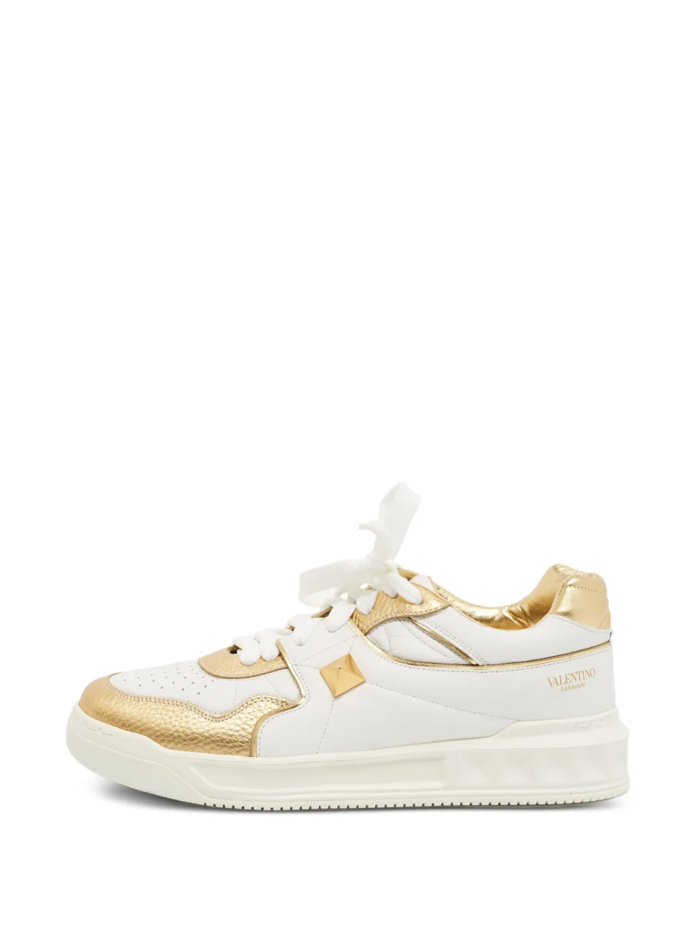 Valentino Garavani Pre-Owned One Stud lace-up sneakers - Bianco