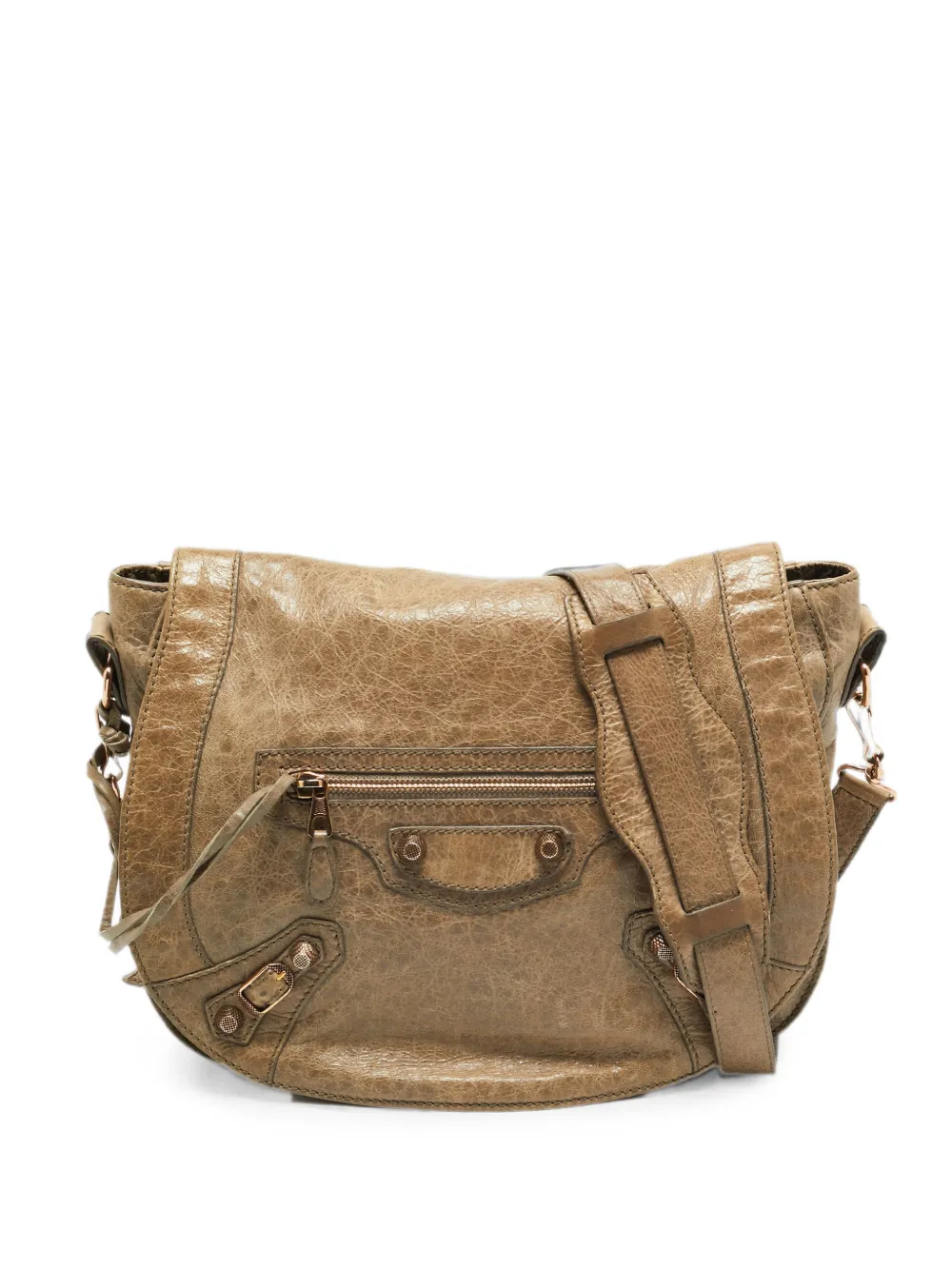 Balenciaga Pre-Owned Neo Folk crossbody bag - Nude