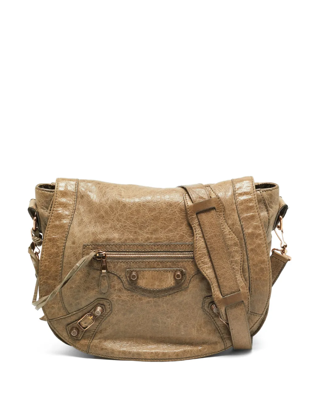 Balenciaga Pre-Owned Neo Folk crossbody bag - Toni neutri