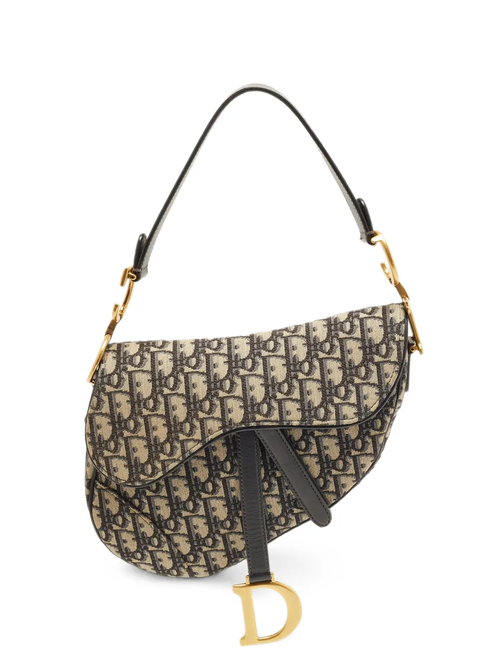 Christian Dior Pre-Owned Saddle Oblique shoulder bag - Nude