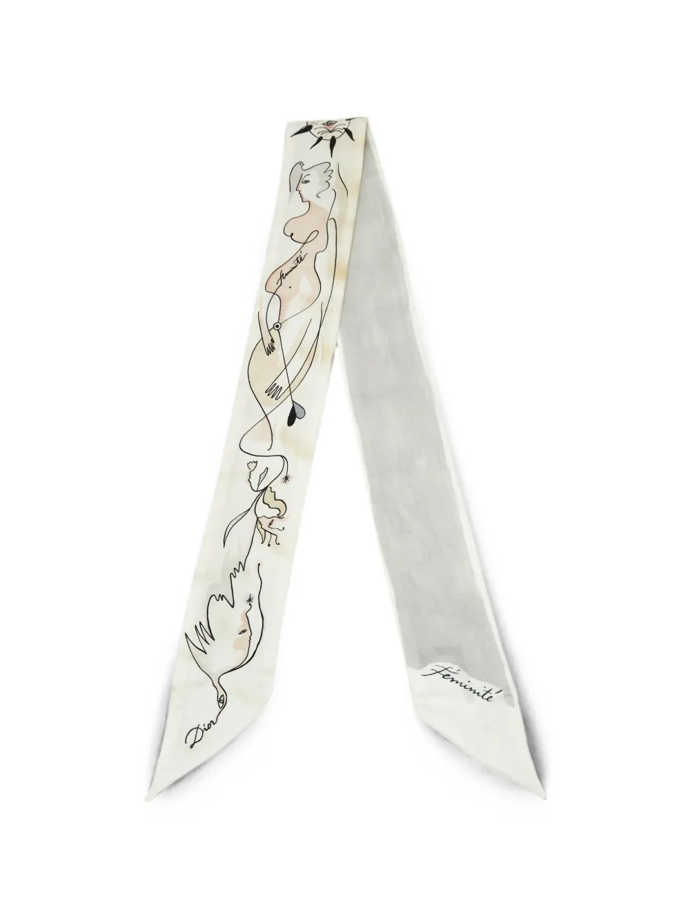 Christian Dior Pre-Owned ABCDior Féminité Mitzah scarf - Weiß