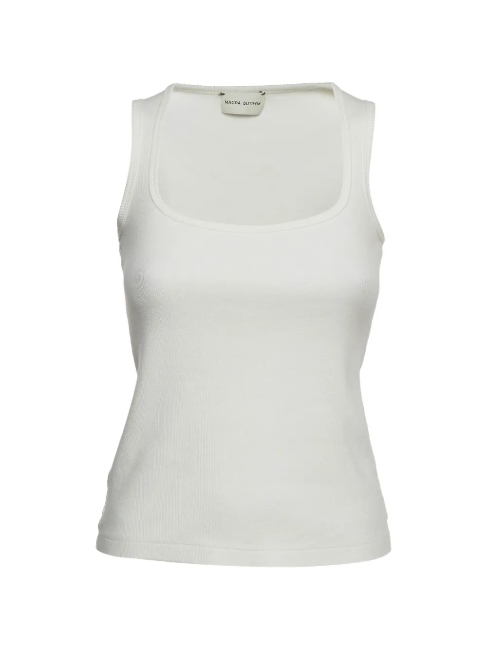 Magda Butrym 2023 rib-knit tank top - Bianco