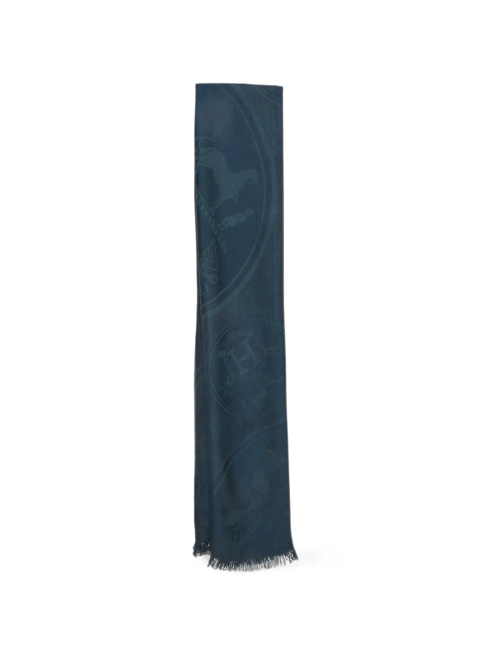 Hermès Pre-Owned New Libris Ex-Libris scarf - Blau