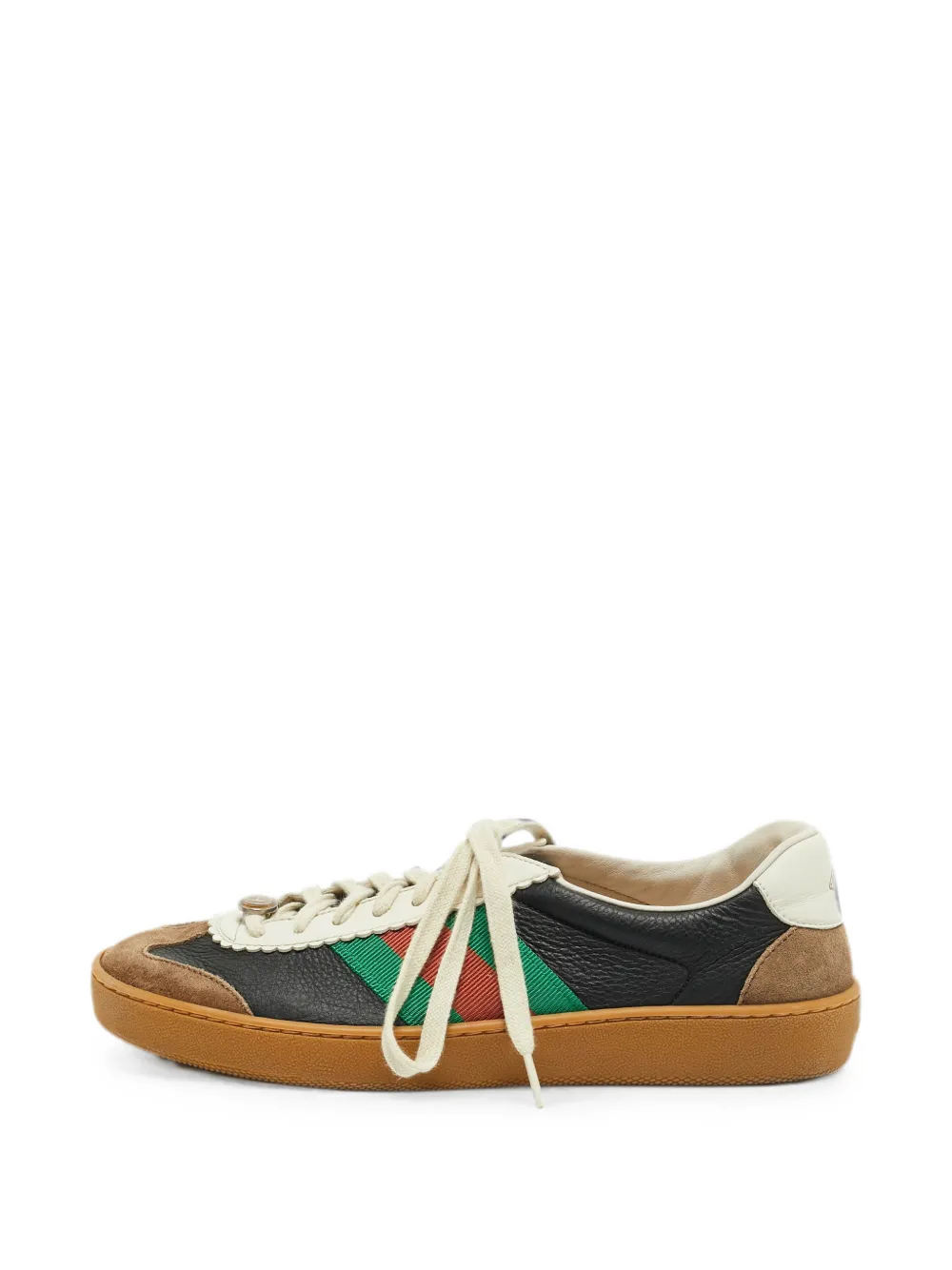 Gucci Pre-Owned G74 Web sneakers - Nero