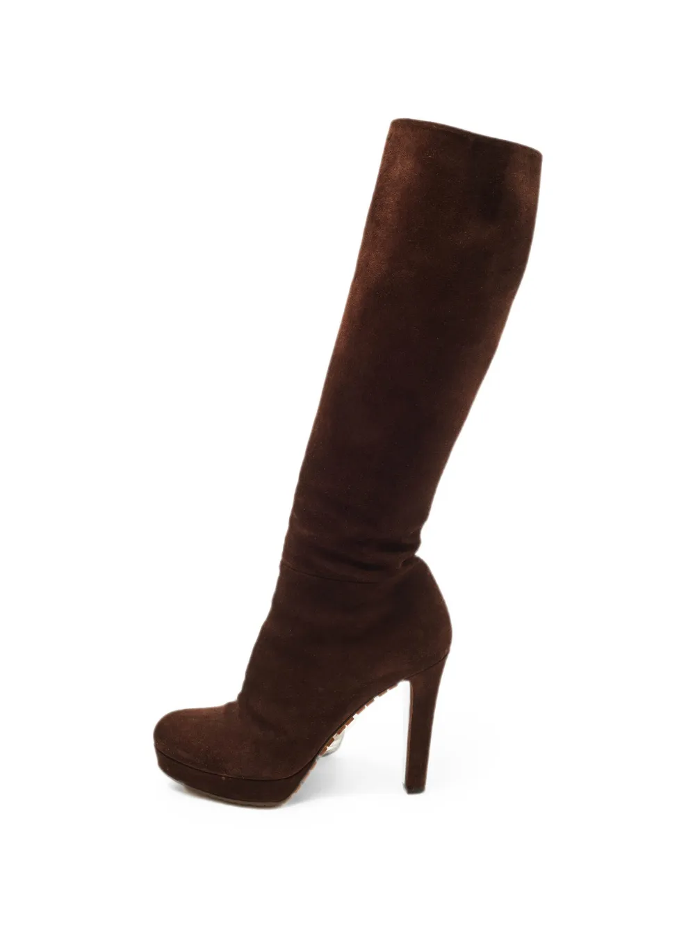 Gucci Pre-Owned platform knee-length boots - Braun