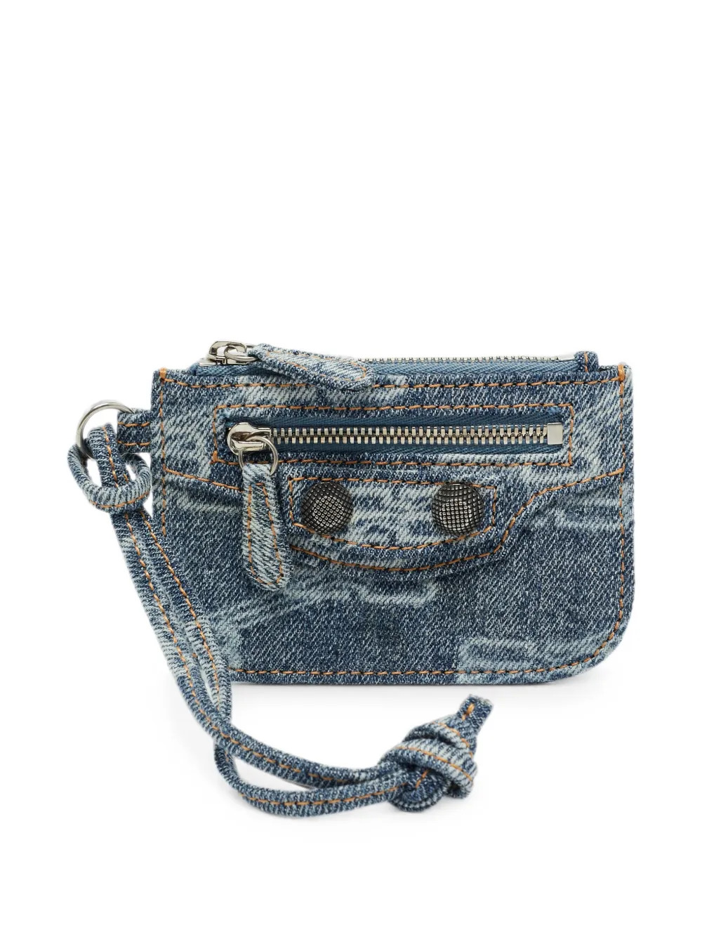 Balenciaga Pre-Owned Le Cagole denim coin purse - Blau