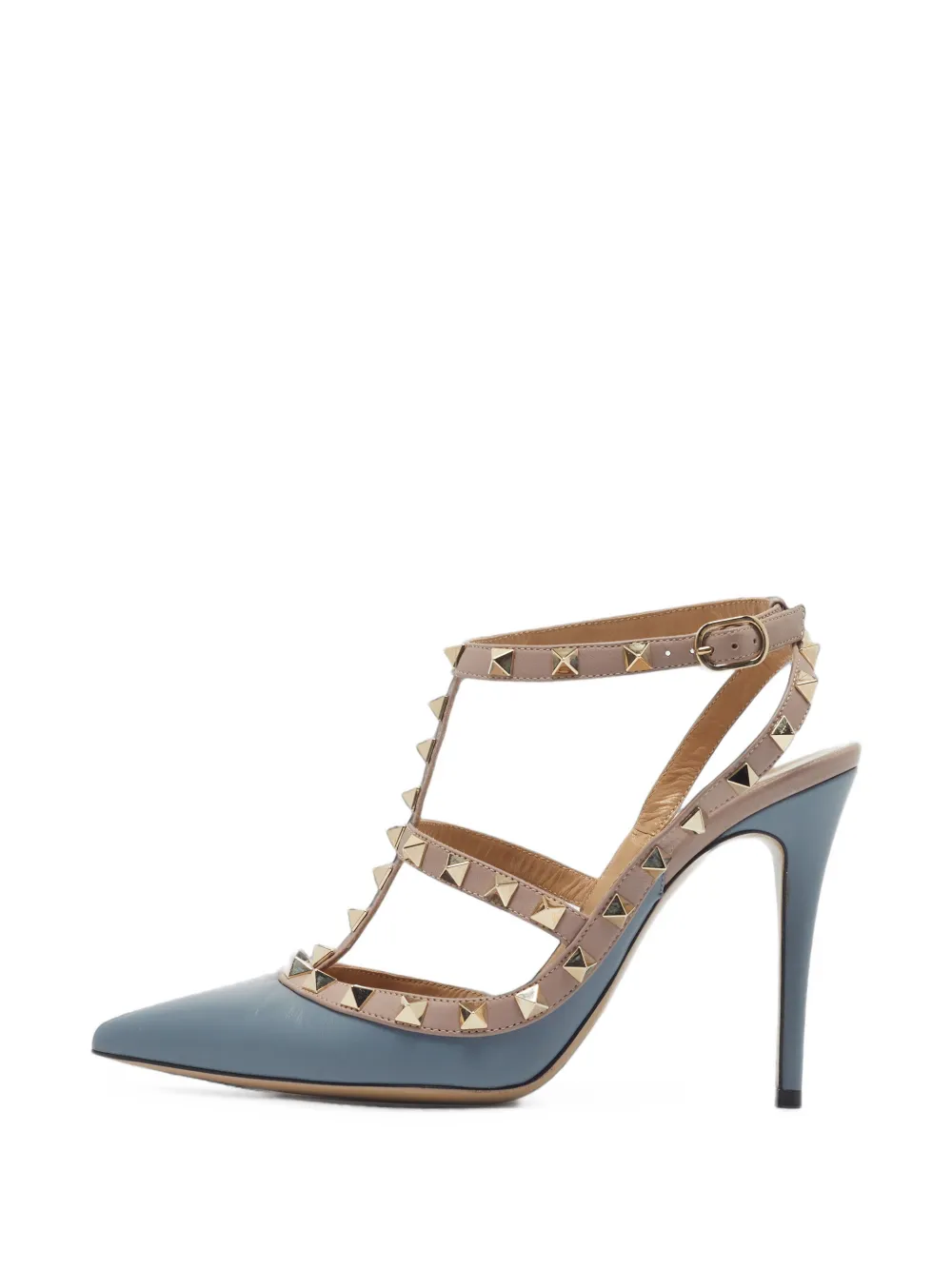 Valentino Garavani Pre-Owned Rockstud caged pumps - Blau