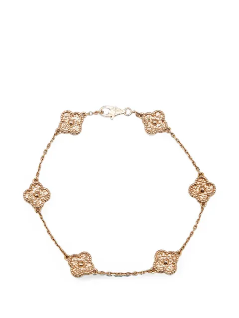 Van Cleef & Arpels Pre-Owned Sweet Alhambra hammered bracelet