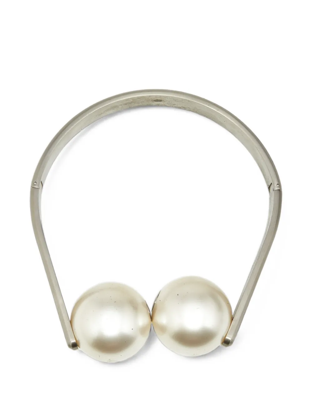 CHANEL Pre-Owned faux-pearl choker necklace - Silber