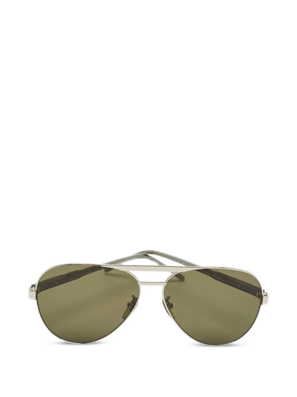 Gucci Pre-Owned GG1163S pilot sunglasses - Verde