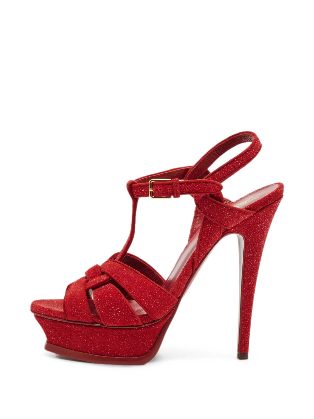 Saint Laurent Pre-Owned Tribute platform sandals - Rot