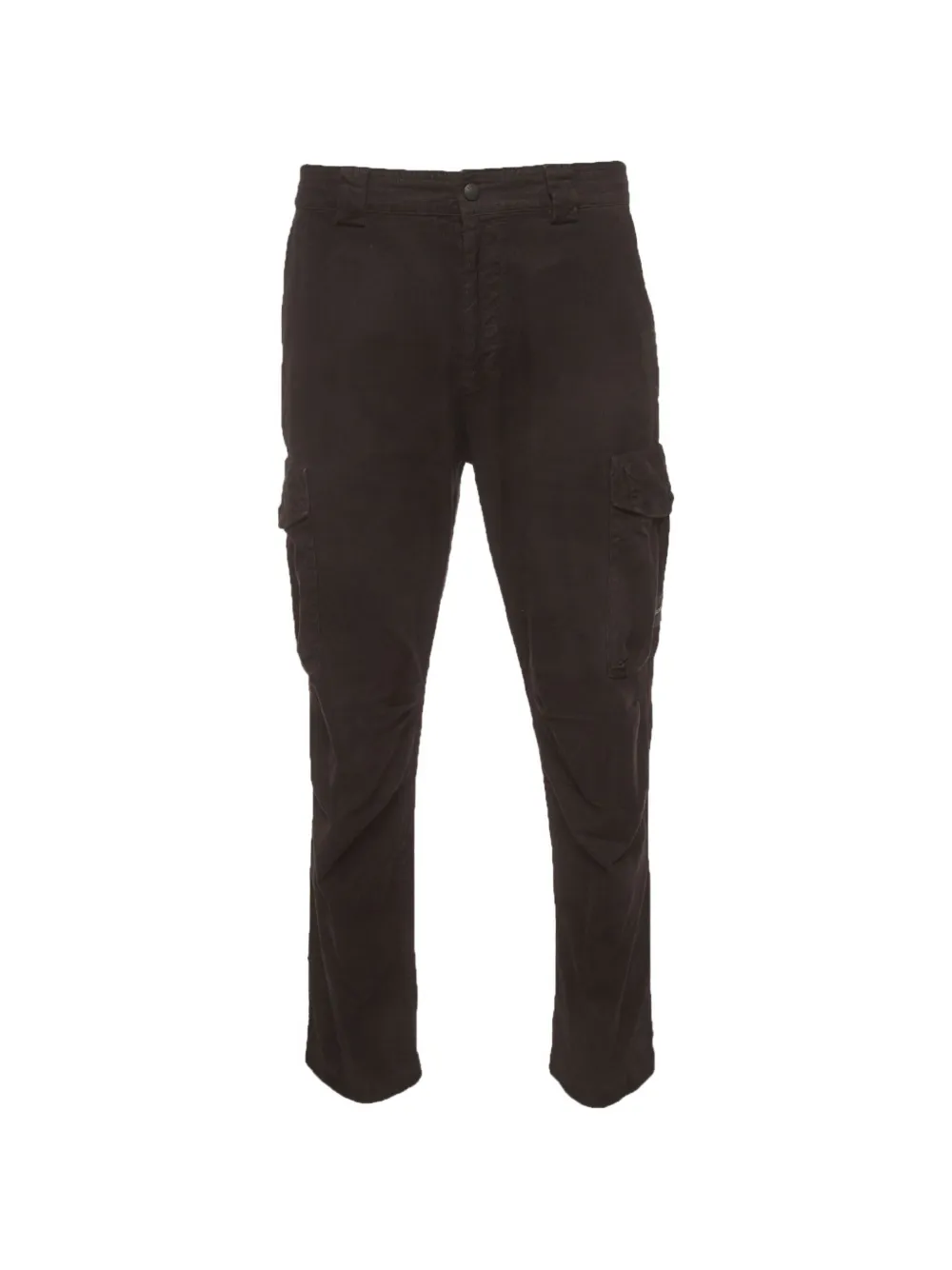 Pre-owned Hugo Boss Corduroy Straight-fit Cargo Pants In Black