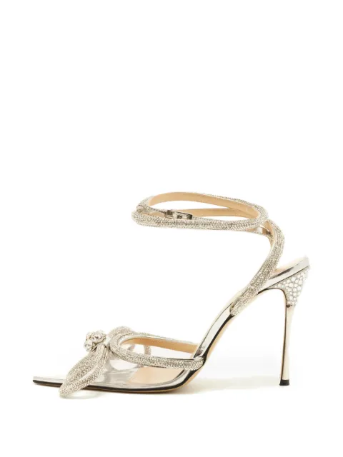 MACH & MACH Double Bow ankle strap pumps